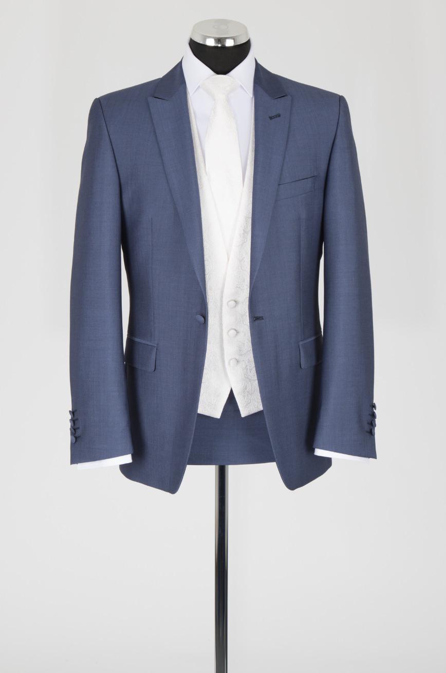 Steel Blue Italian Slimfit Suit
